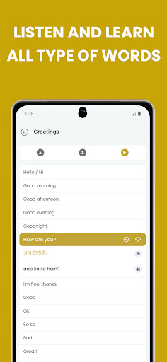 Learn Hindi - Lingokit ekran görüntüsü