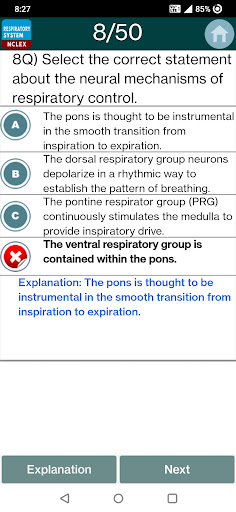 Respiratory System Quiz ekran görüntüsü