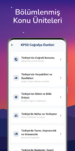 KPSS Coğrafya Soru Bankası ekran görüntüsü