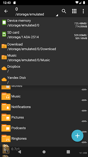 ZArchiver Cloud Plugin ekran görüntüsü