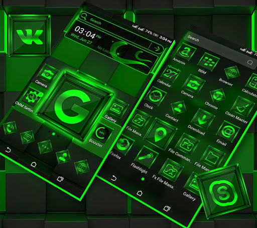 Green Light Launcher Theme ekran görüntüsü