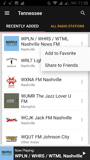 Tennessee Radio Stations - USA ekran görüntüsü