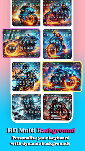 Neon Motorbike Keyboard ekran görüntüsü