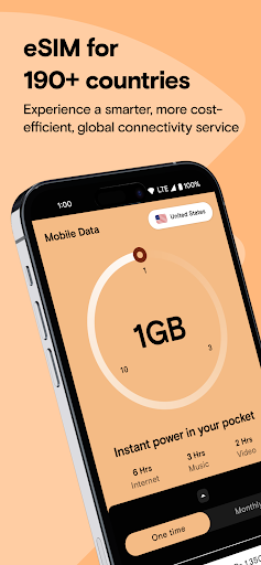 Instabridge eSIM: Küresel Veri ekran görüntüsü