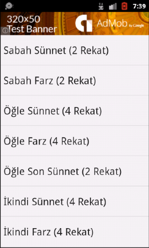 Namaz ve Türkçesi ekran görüntüsü