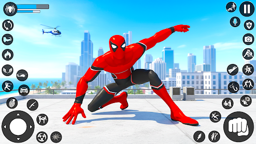 Spider Rope Hero: Crime Run 3D ekran görüntüsü