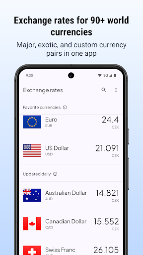 Czech Koruna Exchange Rates V2 ekran görüntüsü