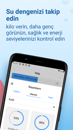 Su takipçisi. İçme hatırlatma ekran görüntüsü