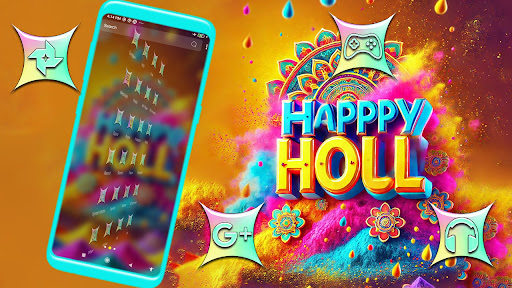 Happy Holi Theme ekran görüntüsü