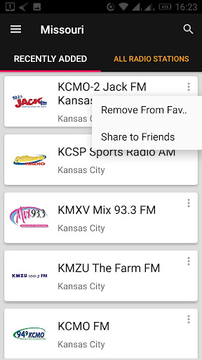 Missouri Radio Stations - USA ekran görüntüsü