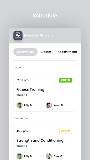 Pro-Active Fitness ekran görüntüsü