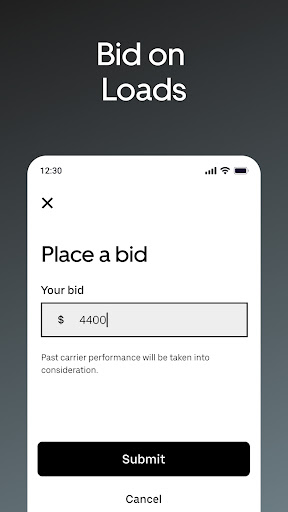Uber Freight ekran görüntüsü
