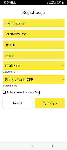 Fitness Studio ZEFit ekran görüntüsü