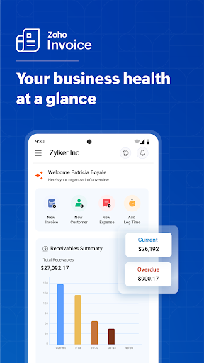Zoho Invoice - Invoicing App ekran görüntüsü