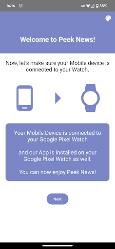 Peek News - Wear OS RSS Reader ekran görüntüsü