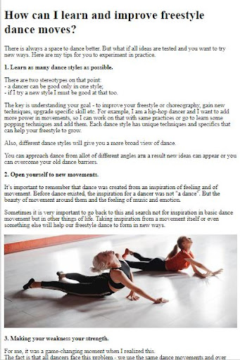 How to Do Freestyle Dance Move ekran görüntüsü