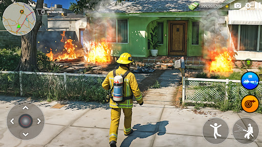 Fire Truck Game Firefighter 3D ekran görüntüsü