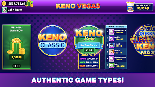 Keno Vegas - Casino Games ekran görüntüsü