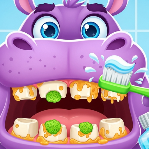 Pet Animals Kid Dentist Games