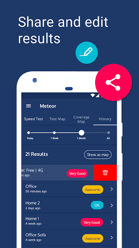 Meteor Speed Test - Ad Free ekran görüntüsü