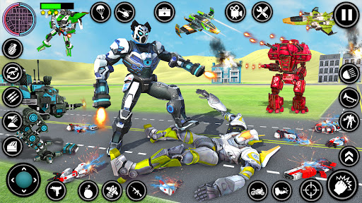 Panda Robot Cop Car Transform ekran görüntüsü