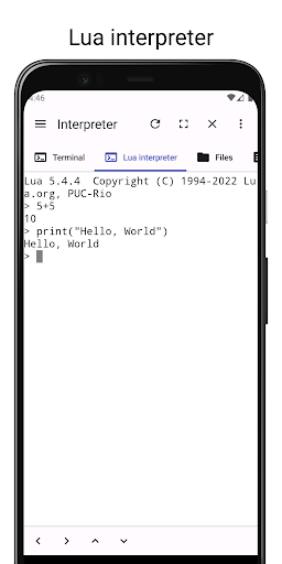 LuaDroid - ide for lua ekran görüntüsü