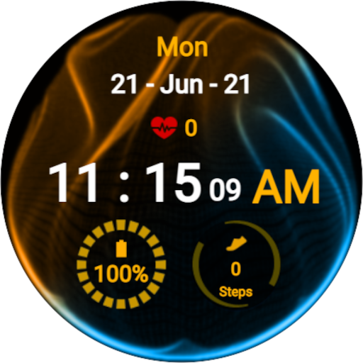 Colorful Smoke Watch Face