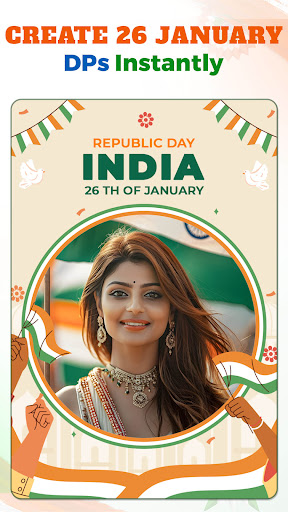 Republic Day Frames Editor ekran görüntüsü