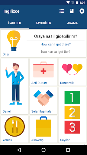 İngilizce Öğrenin | Çevirmen ekran görüntüsü