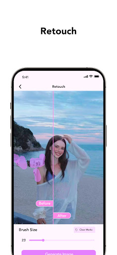 GlowCam: Selfie Light + AI ekran görüntüsü