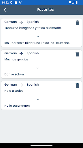 German Spanish Translator ekran görüntüsü
