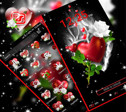 Love Heart Launcher Theme ekran görüntüsü