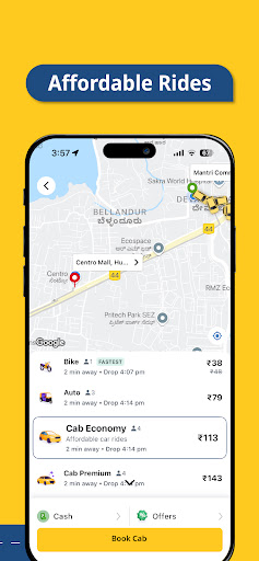 Rapido: Bike-Taxi, Auto & Cabs ekran görüntüsü