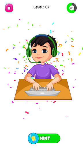 Draw One Part dop Puzzle Games ekran görüntüsü