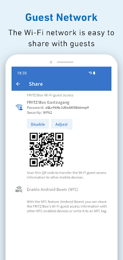 FRITZ!App Wi-Fi ekran görüntüsü