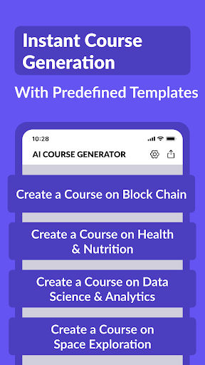 AI Course Creator - Generator ekran görüntüsü