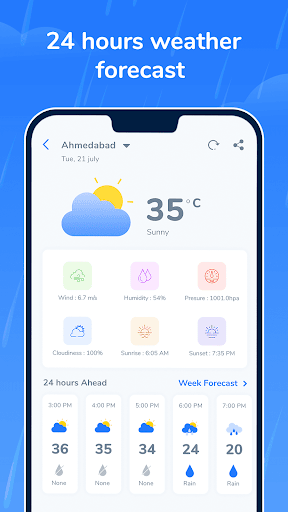 Rain Alerts: Weather forecasts ekran görüntüsü