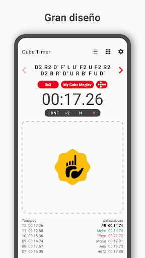 Cube Timer ekran görüntüsü