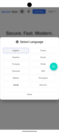SecureNote ekran görüntüsü