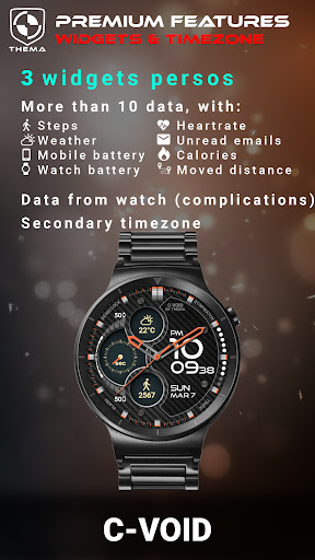 C-Void Watch Face ekran görüntüsü