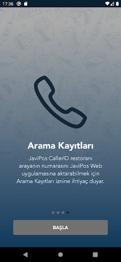 JaviPos CallerID ekran görüntüsü