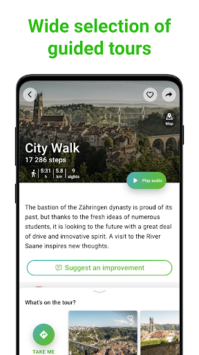 Fribourg Tour Guide:SmartGuide ekran görüntüsü