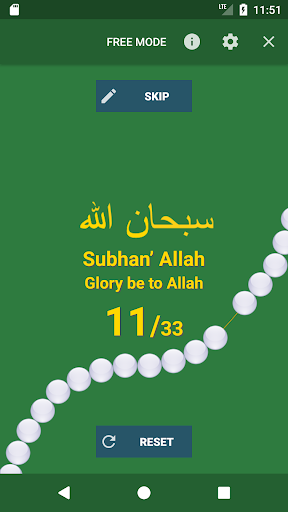 Tasbih (Tasbeeh) counter ekran görüntüsü