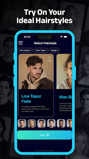 Moggr - Haircut & Looksmax AI ekran görüntüsü