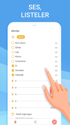 Yapılacaklar listesi - rutin ekran görüntüsü