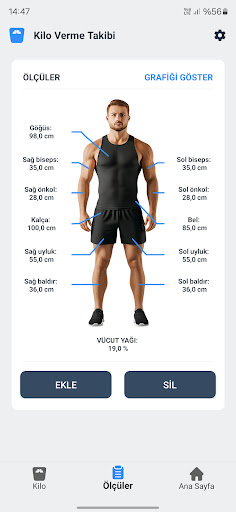Kilo Kaybı Takip Uygulaması ekran görüntüsü