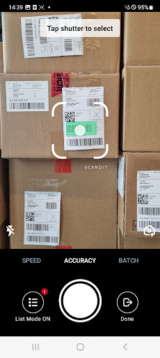 Scandit Express ekran görüntüsü