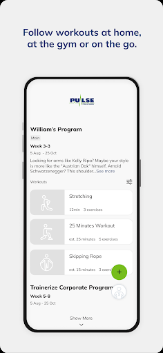Pulse Fitness and Training ekran görüntüsü