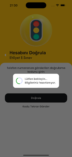 Ehliyet E-Sınav ekran görüntüsü
