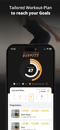 GOLDEN Burpees Tracker ekran görüntüsü